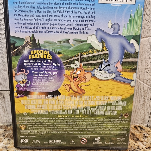 Tom and Jerry & The Wizard of Oz Original Movie DVD Warner Bros. - Picture 6 of 10